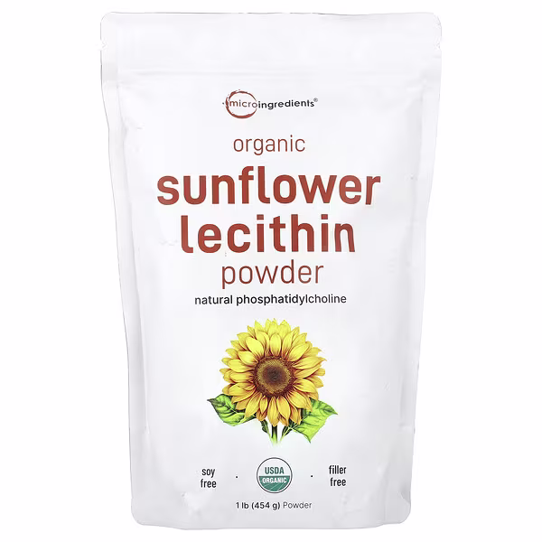 Micro Ingredients, Organic Sunflower Lecithin Powder, 1 lb (454 g)