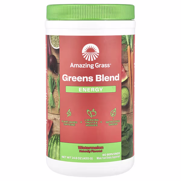 Amazing Grass, Greens Blend, Energy, Watermelon, 14.8 oz (420 g)
