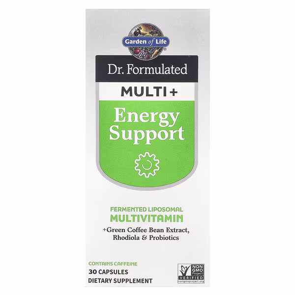 Garden of Life, Dr. Formulated Multi+, Energy Support, 30 Capsules