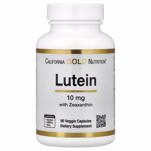 California Gold Nutrition, Lutein, 90 Veggie Capsules