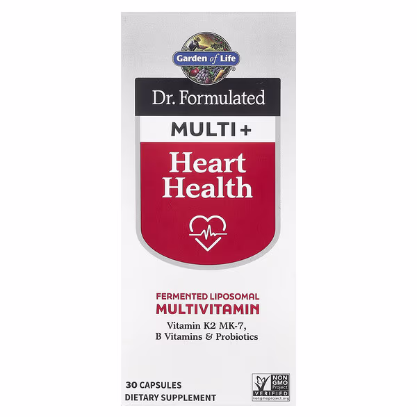Garden of Life, Dr. Formulated Multi+, Heart Health, 30 Capsules