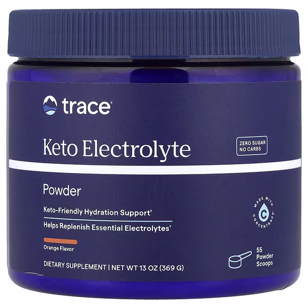 Trace, Keto Electrolyte Powder, Orange , 13 oz (369 g)