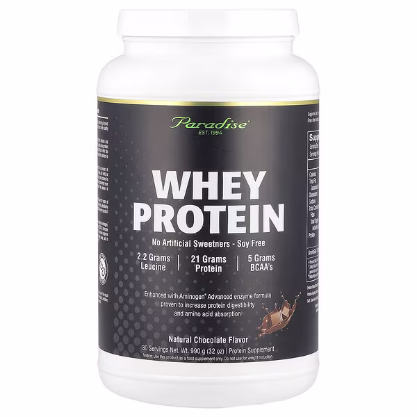 Paradise Herbs, Whey Protein, Natural Chocolate, 32 oz (990 g)