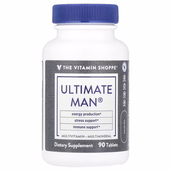The Vitamin Shoppe, Ultimate Man®, Multivitamin & Multimineral, 90 Tablets