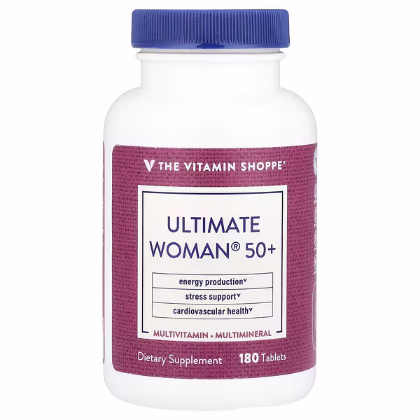 The Vitamin Shoppe, Ultimate Woman® 50+, Multivitamin & Multimineral, 180 Tablets