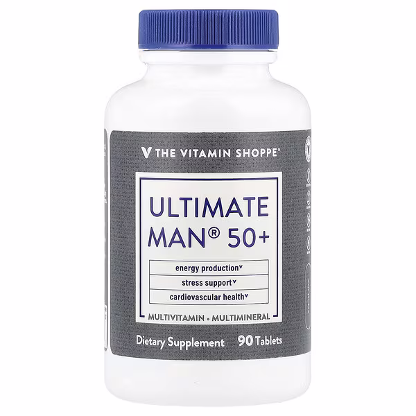 The Vitamin Shoppe, Ultimate Man® 50+, Multivitamin & Multimineral, 90 Tablets