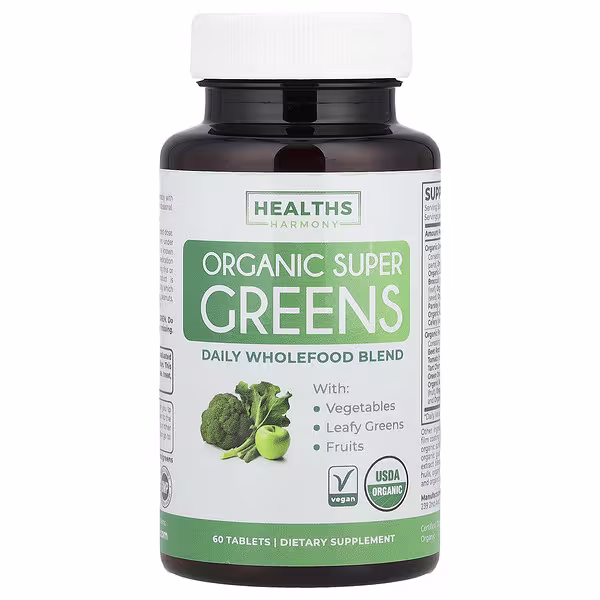 Healths Harmony, Organic Super Greens, 60 Tablets