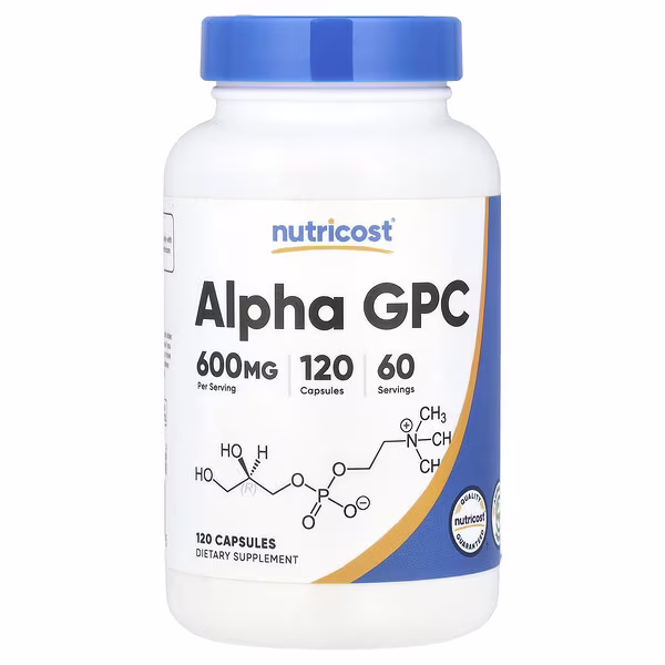 Nutricost, Alpha GPC, 120 Capsules (300 mg er Capsule)