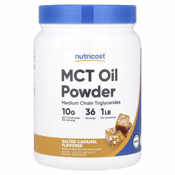 Nutricost, MCT Oil Powder, Salted Caramel , 1 lb (454 g)