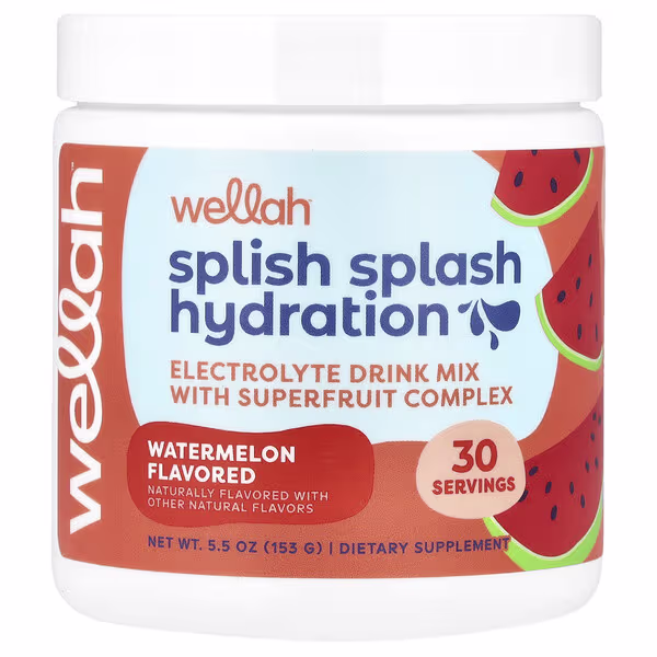 Wellah, Splish Splash Hydration, Watermelon, 5.5 oz (153 g)