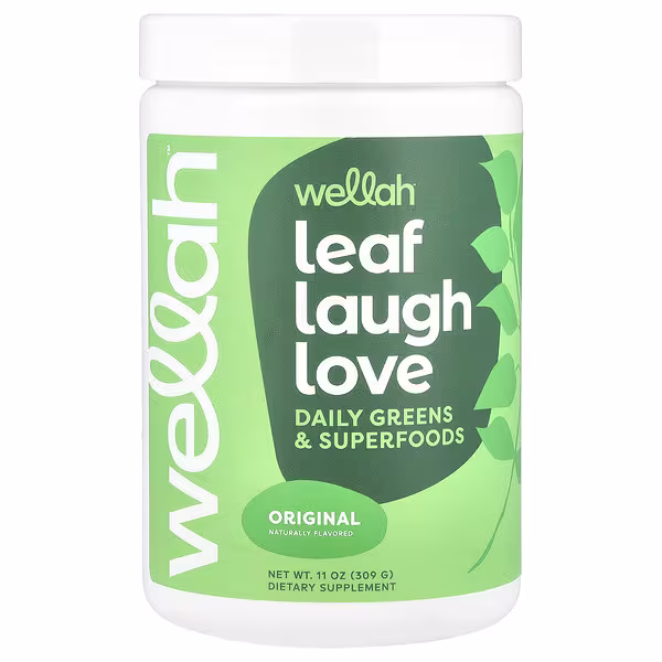 Wellah, Leaf Laugh Love, Daily Greens & Superfoods, Original, 11 oz (309 g)
