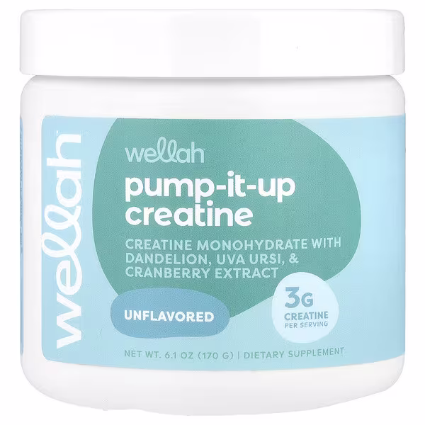 Wellah, Pump-It-Up Creatine, Unflavored, 6.1 oz (170 g)
