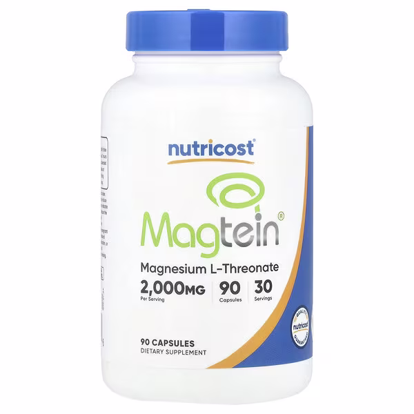 Nutricost, Magtein®, Magnesium L-Threonate, 90 Capsules (666 mg per Capsule)