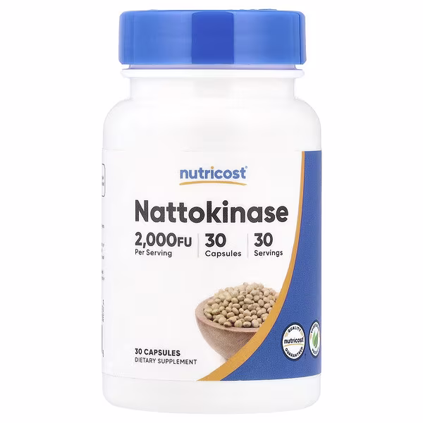 Nutricost, Nattokinase, 2,000 FU, 30 Capsules