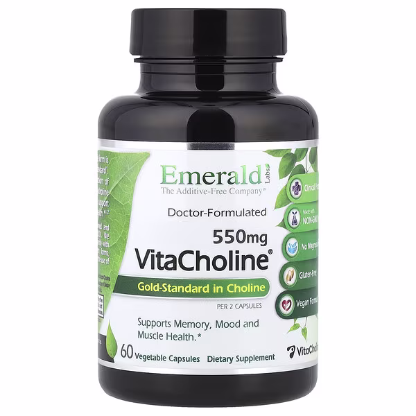 Emerald Laboratories, VitaCholine®, 60 Vegetable Capsules (275 mg per Capsule)
