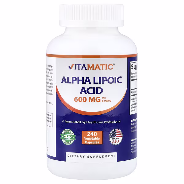 Vitamatic, Alpha Lipoic Acid, 240 Vegetable Capsules (300 mg per Capsule)
