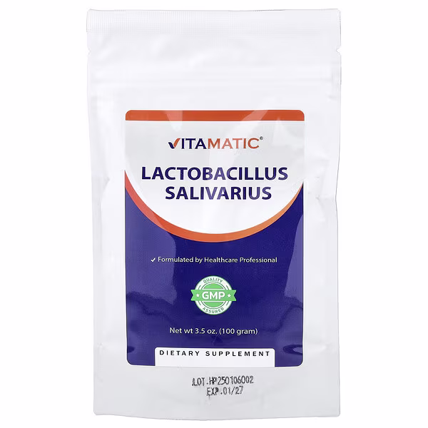 Vitamatic, Lactobacillus Salivarius, 3.5 oz (100 g)