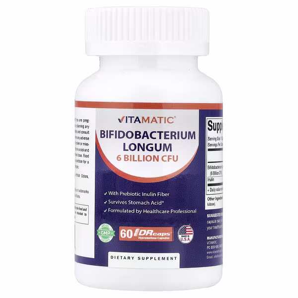 Vitamatic, Bifidobacterium Longum, 60 DRcaps®