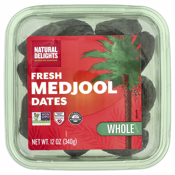 Natural Delights, Fresh Medjool Dates, Whole, 12 oz (340 g)