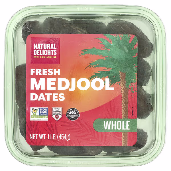 Natural Delights, Fresh Medjool Dates, Whole, 1 lb (454 g)