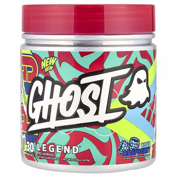 Ghost, Legend® Pre-Workout, Blue Raspberry, 22.8 oz (645 g)