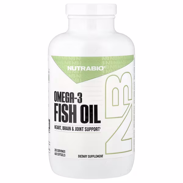 NutraBio, Omega-3 Fish Oil, 400 Softgels (1,000 mg per Softgel)
