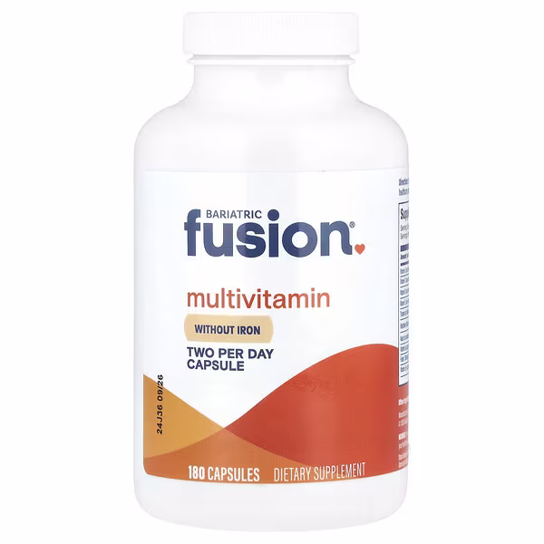 Bariatric Fusion, Multivitamin Without Iron, 180 Capsules