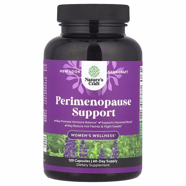 Nature's Craft, Women's Wellness, Perimenopause Support, 120 Capsules