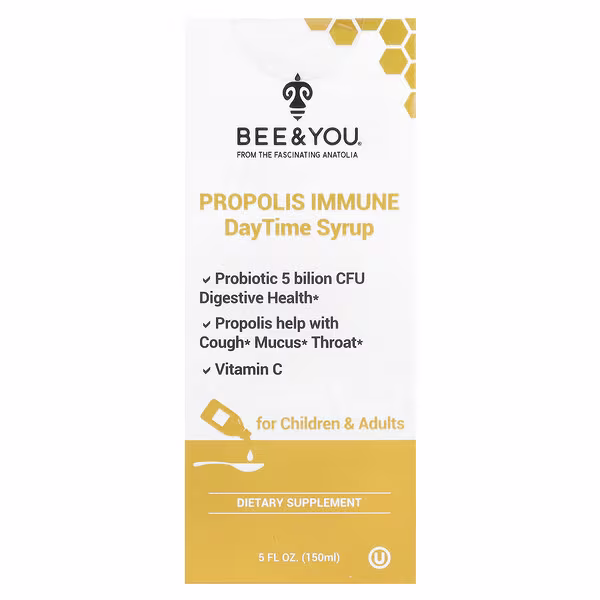 Bee & You, Propolis Immune DayTime Syrup, 5 fl oz (150 ml)