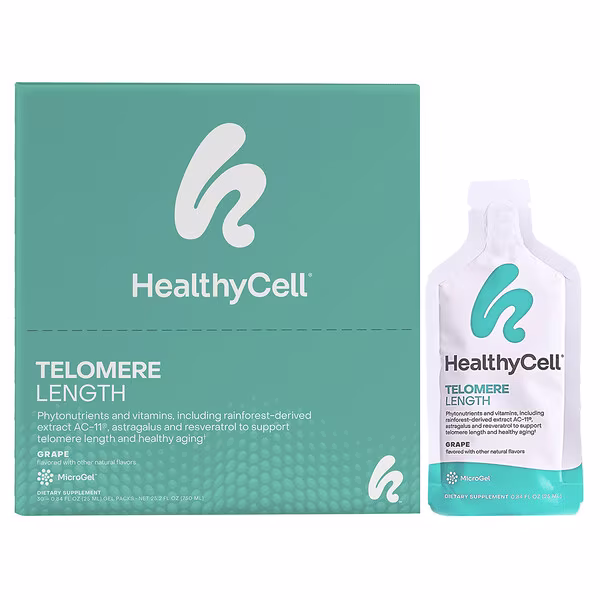 HealthyCell, Telomere Length, Grape, 30 Gel Packs, 0.84 fl oz (25 ml) Each