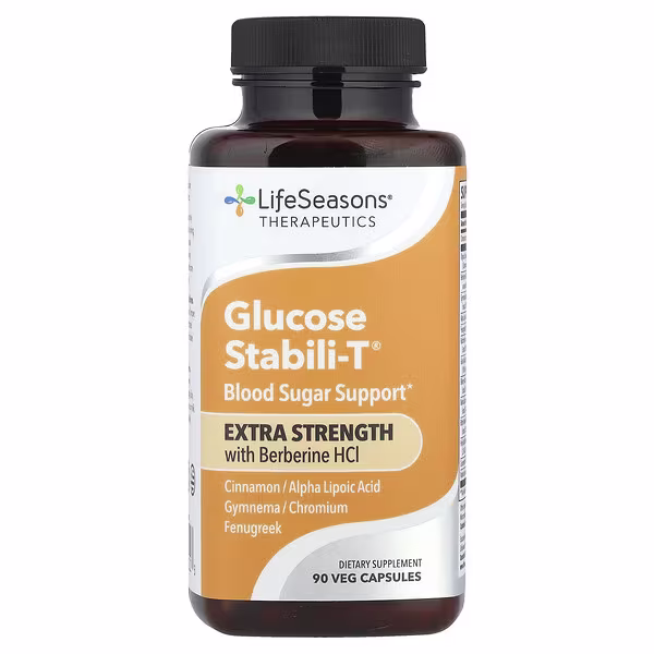 LifeSeasons, Therapeutics, Glucose Stabili-T® With Berberine HCl, 90 Veg Capsules