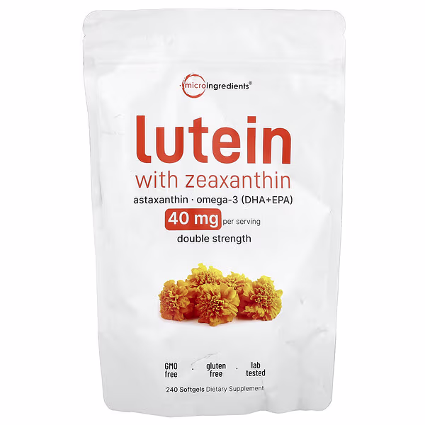 Micro Ingredients, Lutein With Zeaxanthin, 240 Softgels