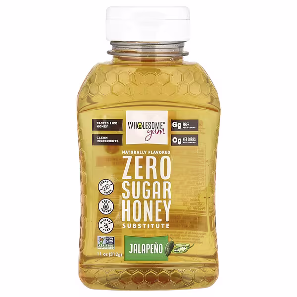 Wholesome Yum, Zero Sugar Honey Substitute, Jalapeno, 11 oz (312 g)