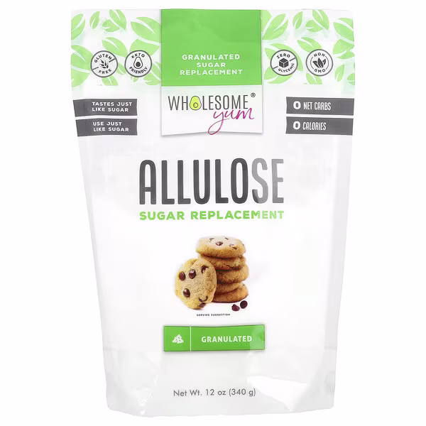 Wholesome Yum, Allulose Sugar Replacement, Granulated, 12 oz (340 g)