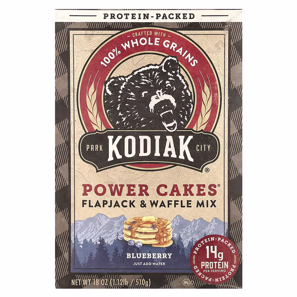 Kodiak Cakes, Power Cakes®, Flapjack & Waffle Mix, Blueberry, 18 oz (510 g)