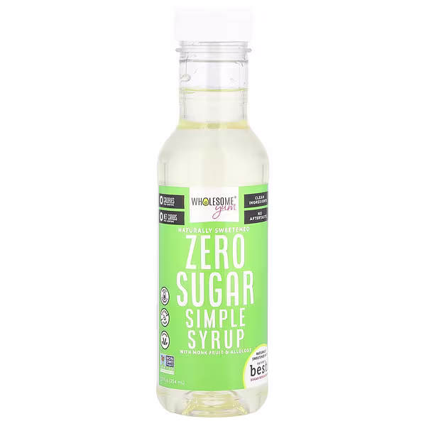 Wholesome Yum, Zero Sugar Simple Syrup With Monk Fruit & Allulose, 12 fl oz (354 ml)