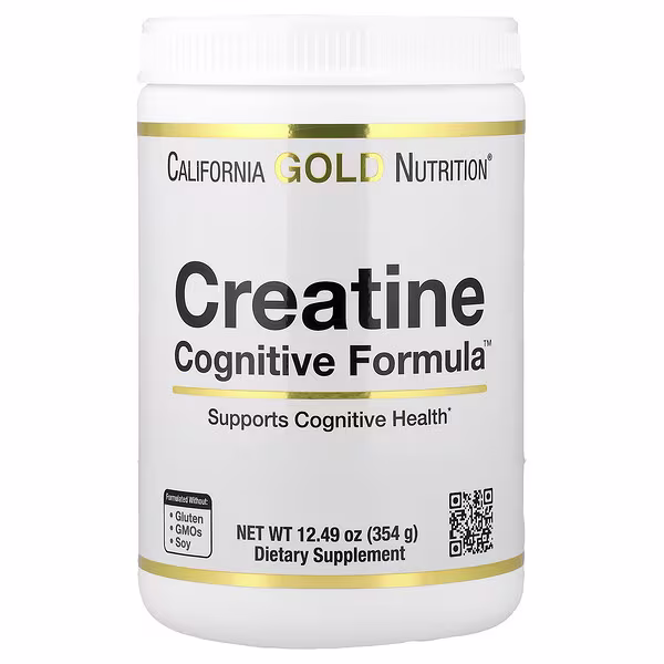 California Gold Nutrition, Creatine Cognitive Formula™, with L-Leucine, Blueberry, Coconut & Grape Extract, 12.49 oz (354 g)