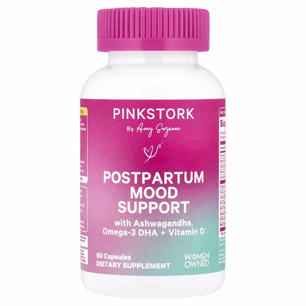 Pink Stork, Postpartum Mood Support, 60 Capsules