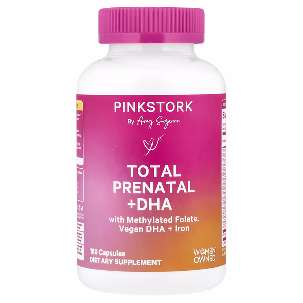 Pink Stork, Total Prenatal + DHA, 180 Capsules
