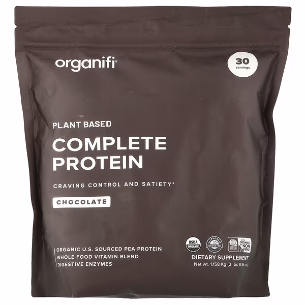 Organifi, Plant Based Complete Protein, Chocolate, 2 lbs (8.85 oz)