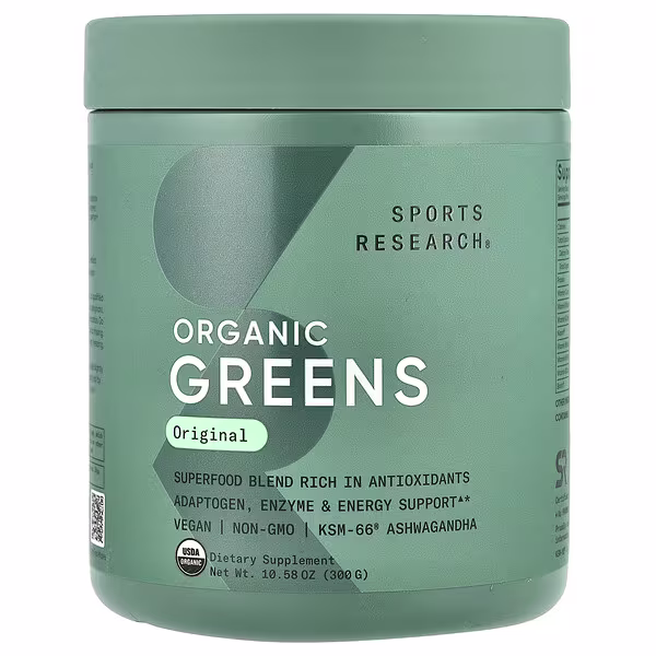 Sports Research, Organic Greens, Original , 10.58 oz (300 g)