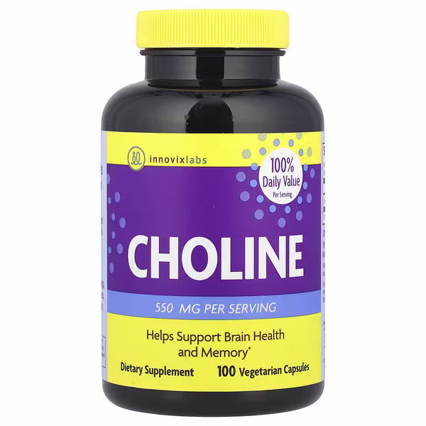 InnovixLabs, Choline, 100 Vegetarian Capsules (275 mg per Capsule)