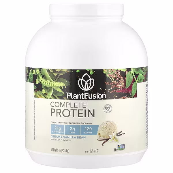 PlantFusion, Complete Protein, Creamy Vanilla Bean, 5 lb (2.25 kg)