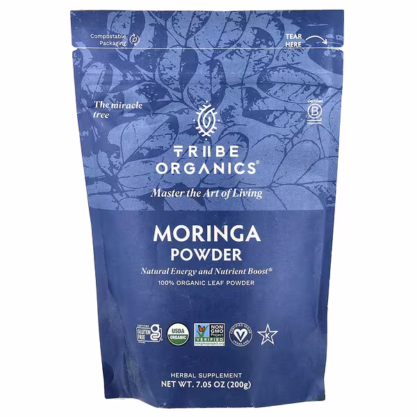 Tribe Organics, Moringa Powder, 7.05 oz (200 g)