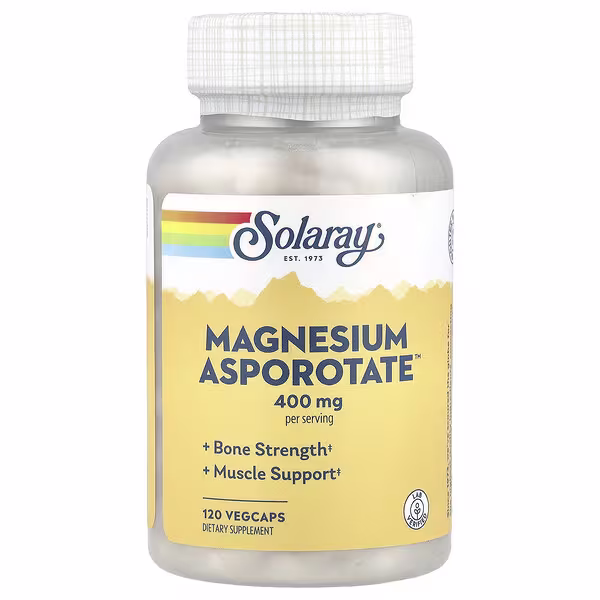 Solaray, Magnesium Asporotate™, 120 VegCaps (200 mg per Capsule)