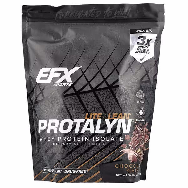 EFX Sports, Protalyn® Whey Protein Isolate, Chocolate Chip, 2 lb (907 g)