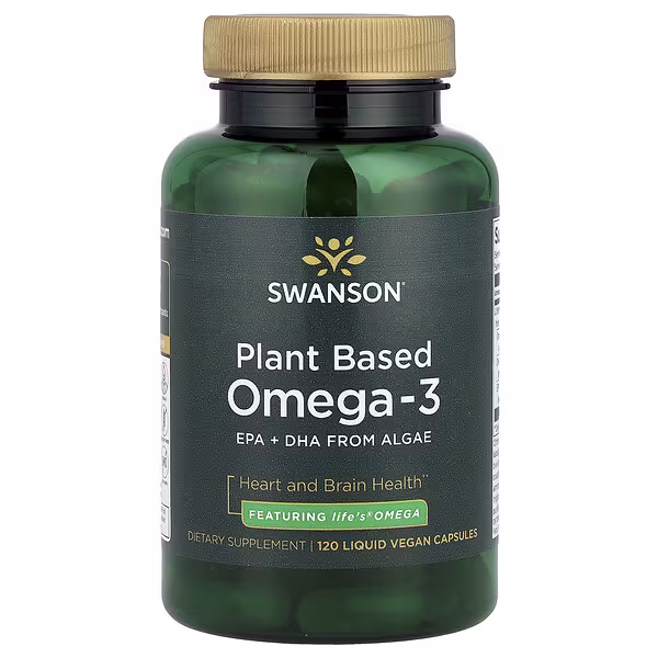 Swanson, Plant Based Omega-3 , 120 Liquid Vegan Capsules