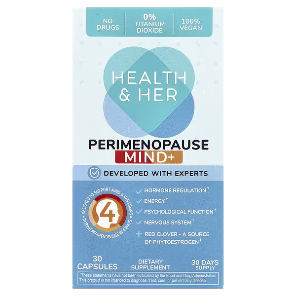 Health and Her, Perimenopause Mind+, 30 Capsules