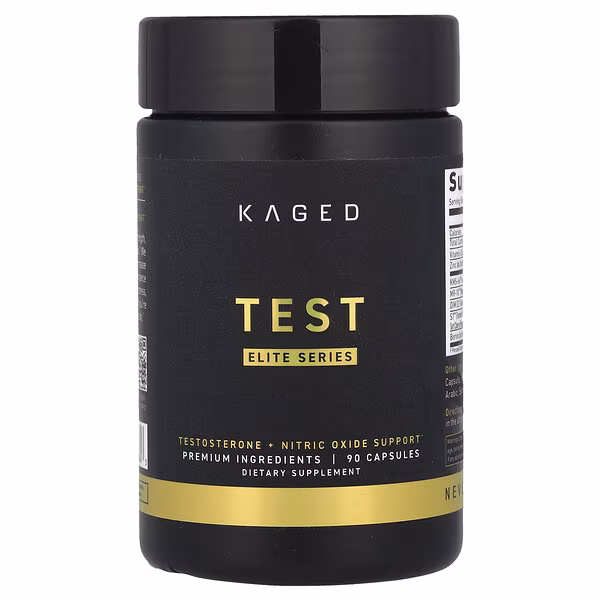 Kaged, Elite Series, Test, Testosterone + Nitric Oxide Support, 90 Capsules