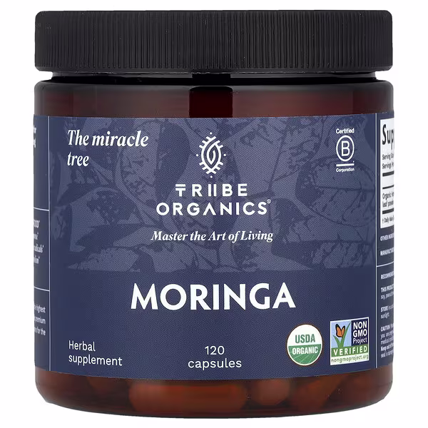 Tribe Organics, Moringa, 120 Capsules (600 mg per Capsule)